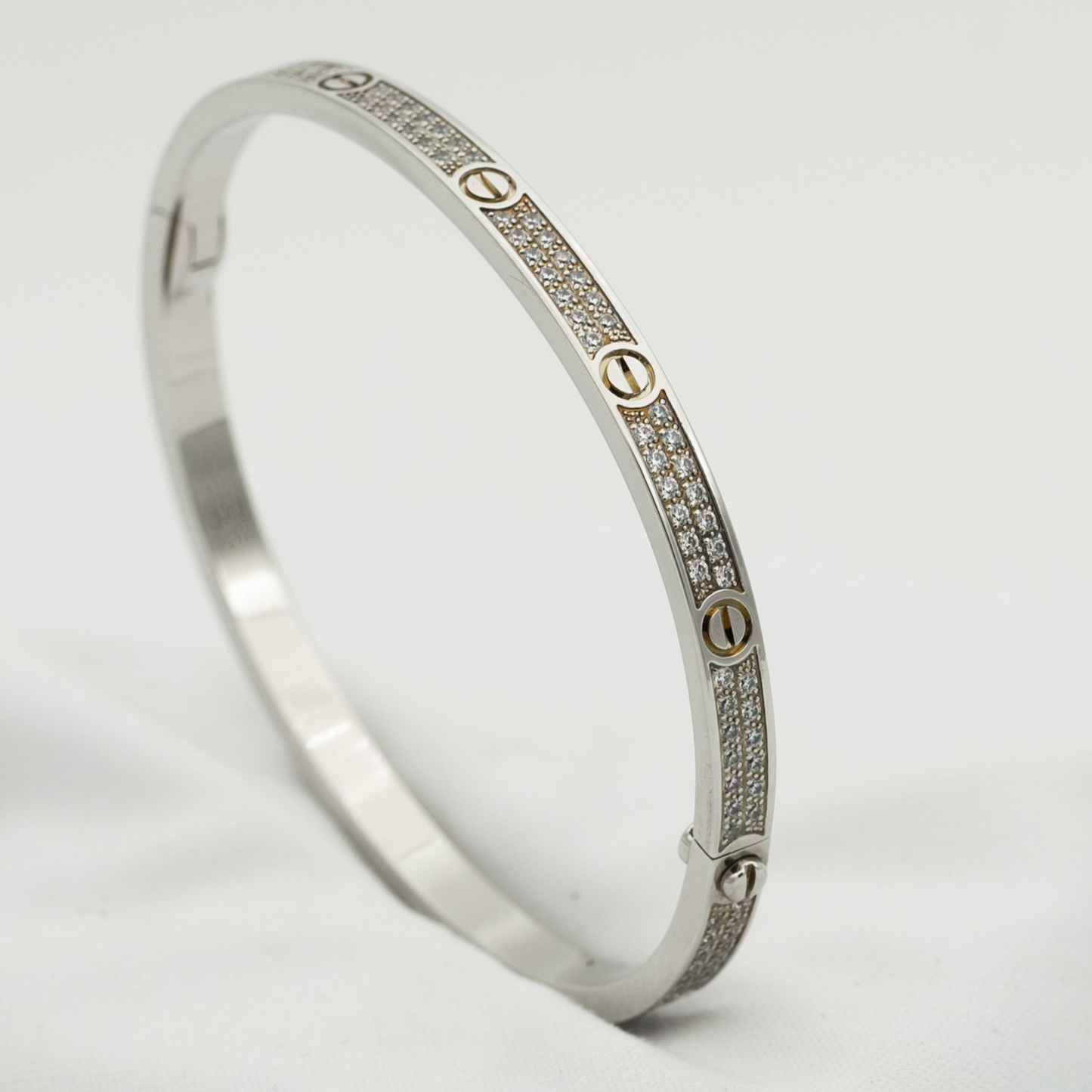 [Love Lucky] Liebesarmband 3,65 mm mit Diamanten besetzt