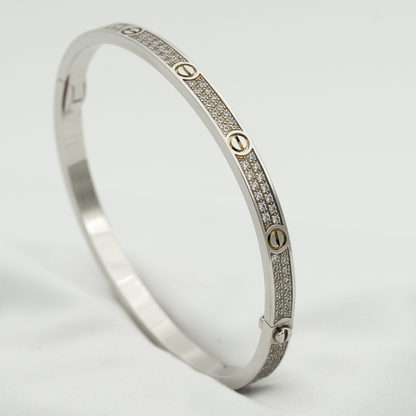 [Love Lucky] Liebesarmband 3,65 mm mit Diamanten besetzt