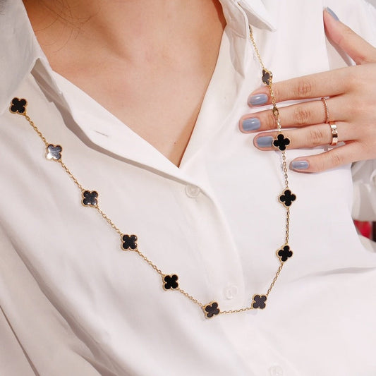 [Love Lucky]CLOVER 20 MOTIFS ONYX ROSE GOLD