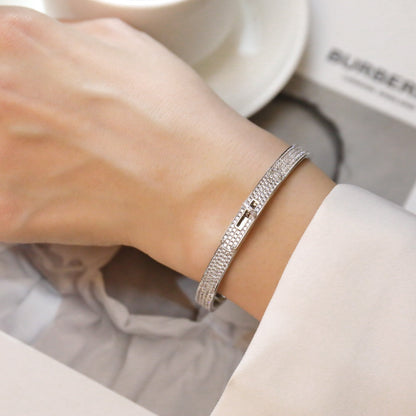 [Love Lucky]KELLY BRACELET DIAMOND PAVED