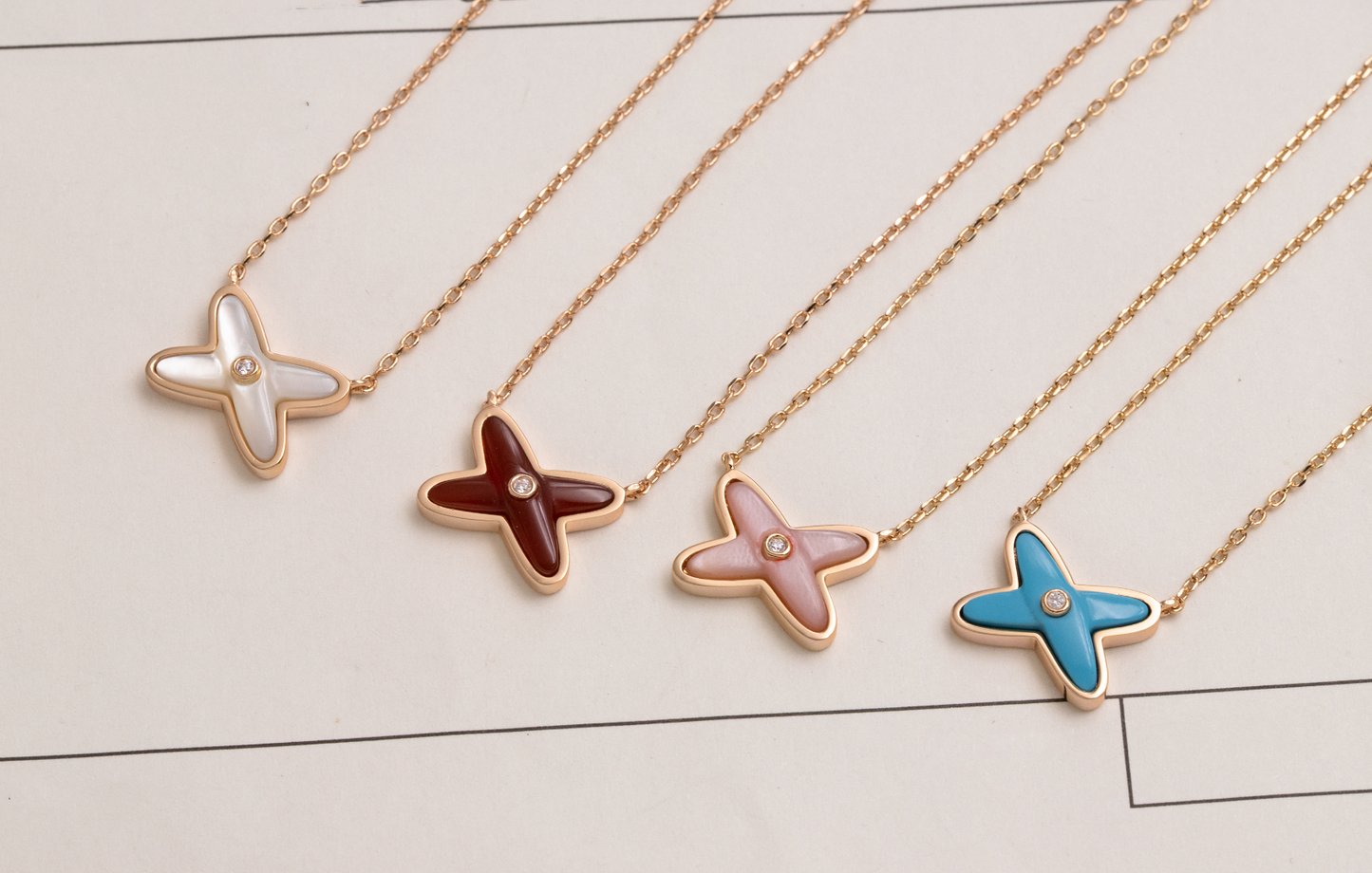 [Love Lucky]JEUX DE HALSKETTE 1 DIAMANT