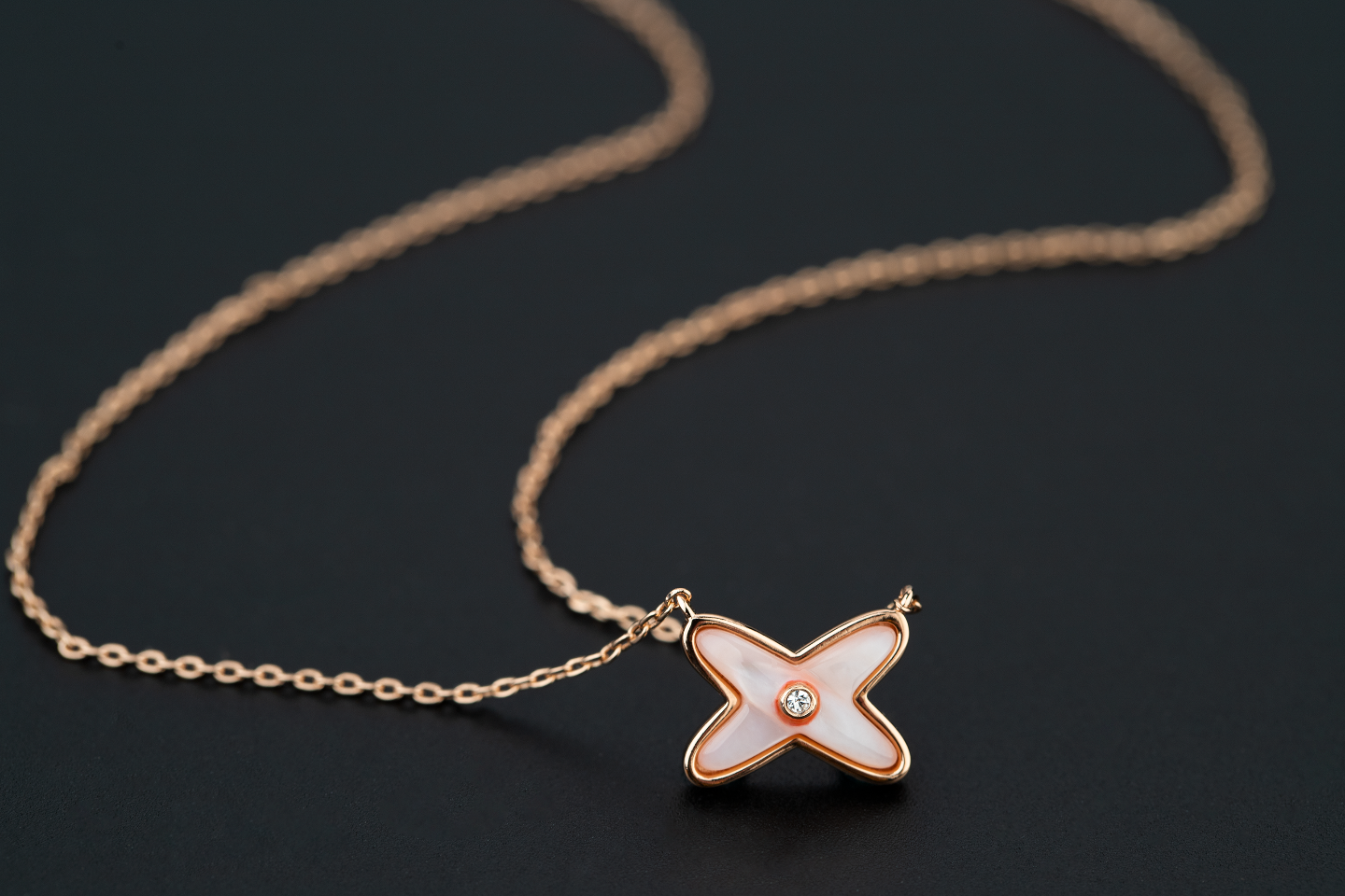 [Love Lucky]JEUX DE HALSKETTE 1 DIAMANT