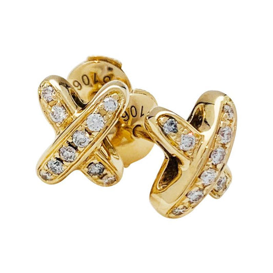 [Love Lucky]JEUX DE GOLD DIAMANT OHRRINGE