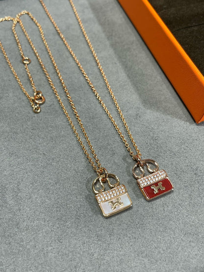 [Love Lucky]H CIRCE MOISSANITE ANHÄNGER HALSKETTE GOLD