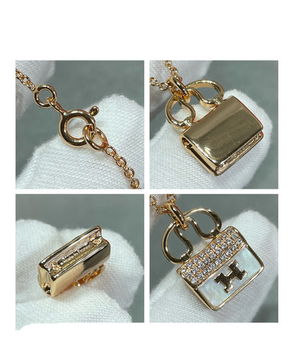 [Love Lucky]H CIRCE MOISSANITE ANHÄNGER HALSKETTE GOLD