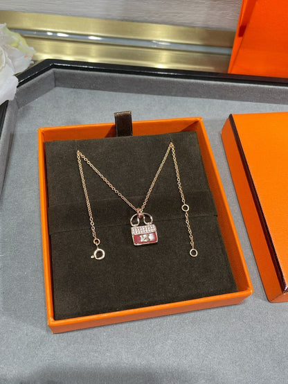 [Love Lucky]H CIRCE MOISSANITE ANHÄNGER HALSKETTE GOLD