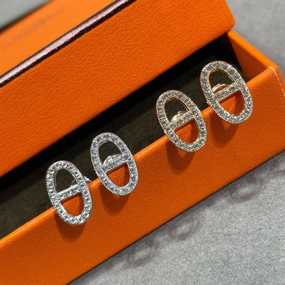 [ラブラッキー]HM フルダイヤモンド ピッグノーズスタッドピアス