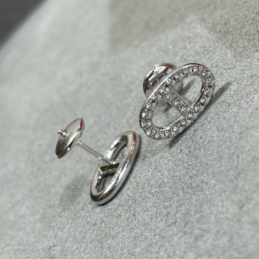 [ラブラッキー]HM フルダイヤモンド ピッグノーズスタッドピアス