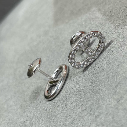 [ラブラッキー]HM フルダイヤモンド ピッグノーズスタッドピアス