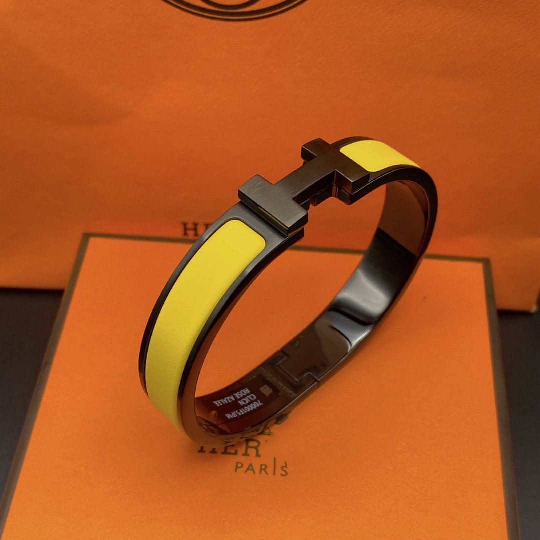 [Love Lucky]CLIC HM SO BLACK YELLOW BRACELET