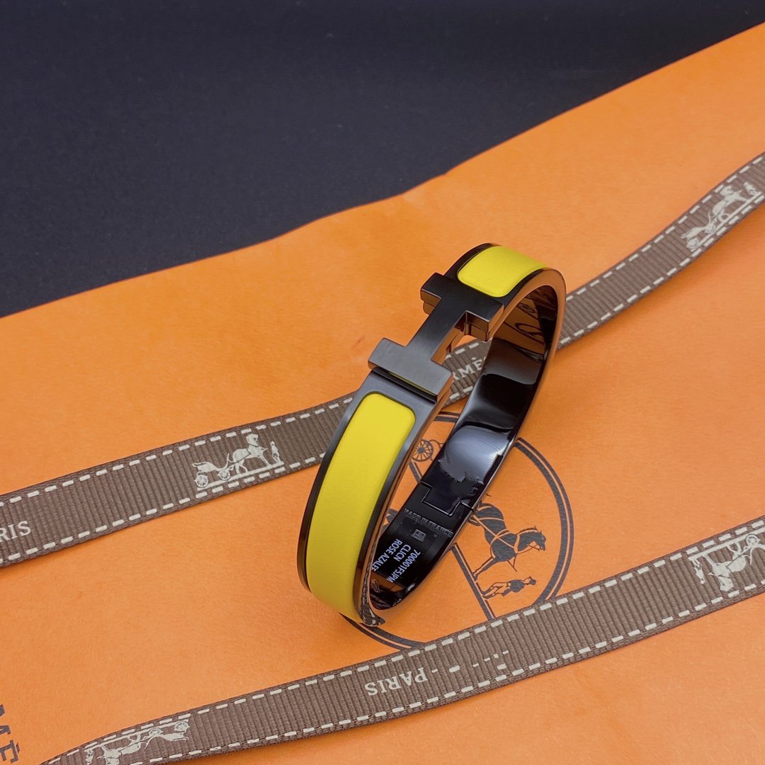[Love Lucky]CLIC HM SO BLACK YELLOW BRACELET