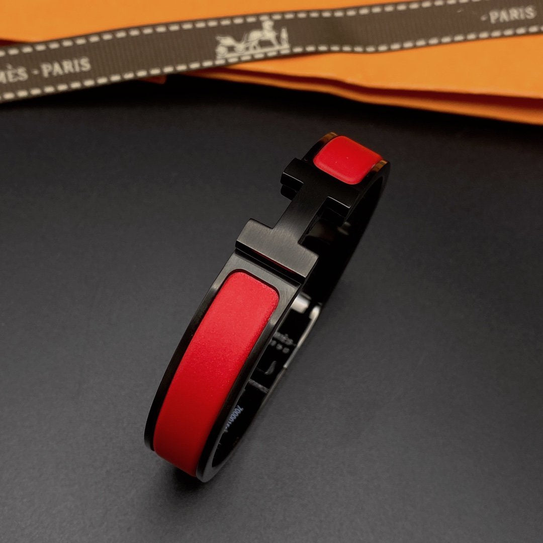 [Love Lucky]CLIC HM SO BLACK RED BRACELET