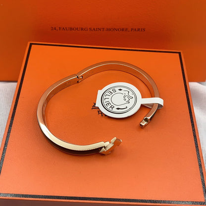 [Love Lucky]CLASSIC HM CLIC BLACK 8MM ENAMEL BRACELET