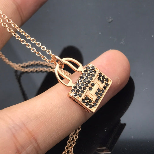 [Love Lucky]HM Halskette Ankunft Schwarzer Diamant