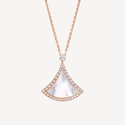 [Love Lucky] DREAM MOP DIAMANT GEPAART ROSA GOLD HALSKETTE