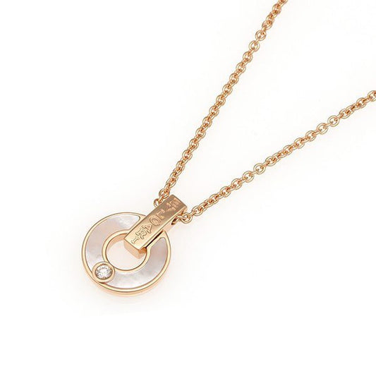 [Love Lucky]GARI HALSKETTE ROSA GOLD MOP