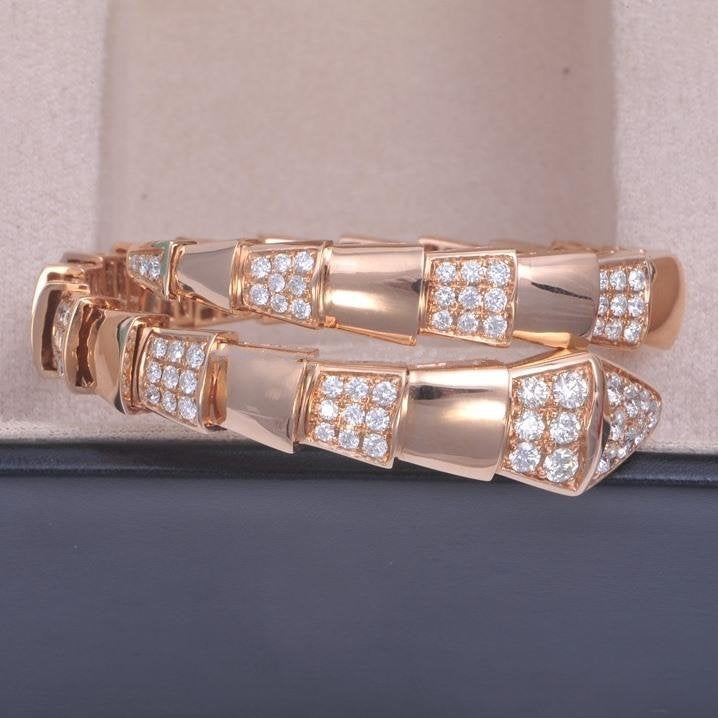 [Love Lucky]SERPENTI ARMBAND ROTGOLD DIAMANT