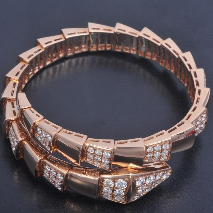 [Love Lucky]SERPENTI ARMBAND ROTGOLD DIAMANT