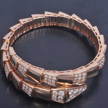 [Love Lucky]SERPENTI BREITES ARMBAND ROTGOLD DIAMANT