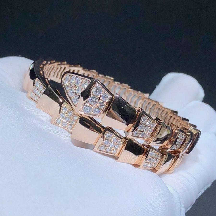 [Love Lucky]SERPENTI ARMBAND ROTGOLD DIAMANT