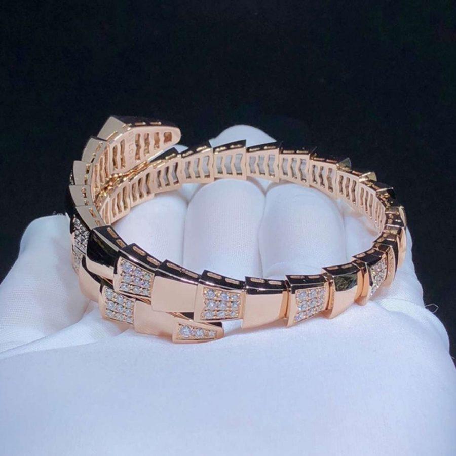 [Love Lucky]SERPENTI ARMBAND ROTGOLD DIAMANT