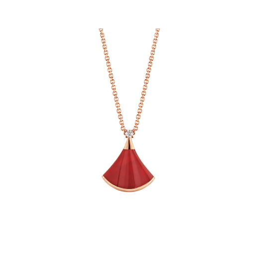 [Love Lucky] TRAUMKETTE KARNEOL 1 DIAMANT