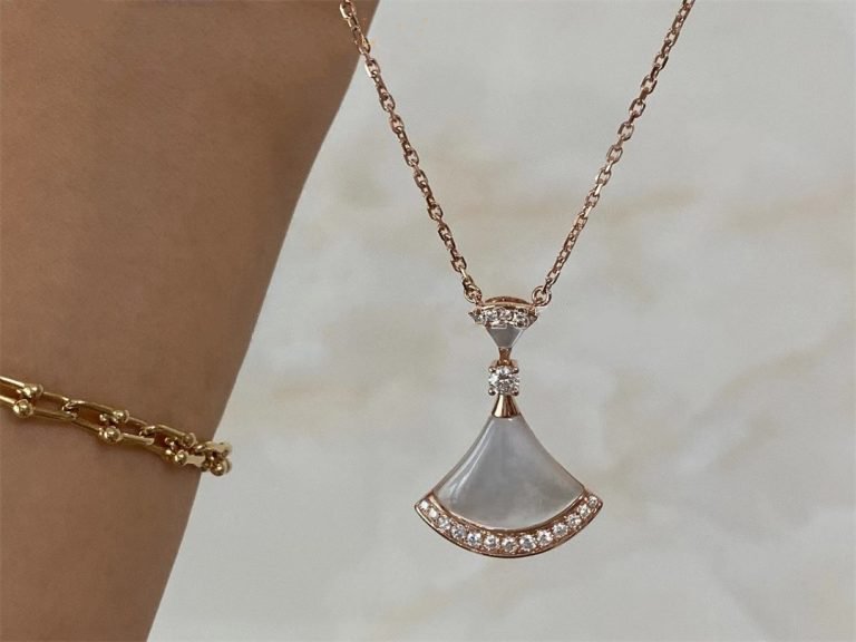 [Love Lucky]DREAM NECKLACE MOP PINK GOLD DIAMOND