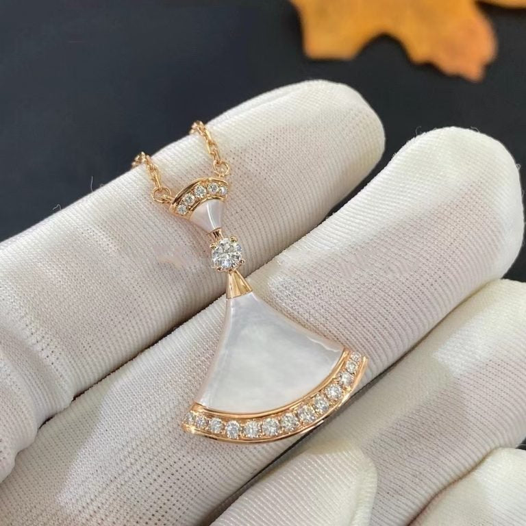 [Love Lucky]DREAM NECKLACE MOP PINK GOLD DIAMOND