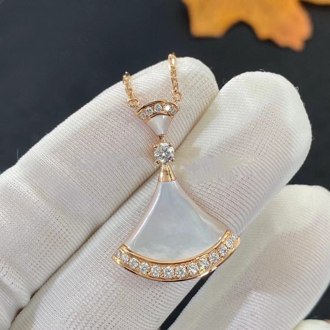 [Love Lucky]DREAM NECKLACE MOP PINK GOLD DIAMOND
