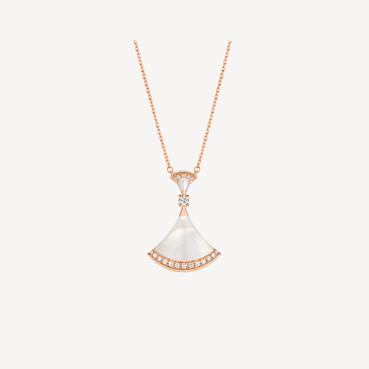 [Love Lucky]DREAM NECKLACE MOP PINK GOLD DIAMOND