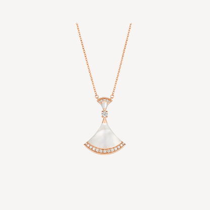 [Love Lucky]DREAM NECKLACE MOP PINK GOLD DIAMOND