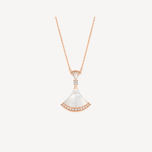 [Love Lucky]DREAM NECKLACE MOP PINK GOLD DIAMOND