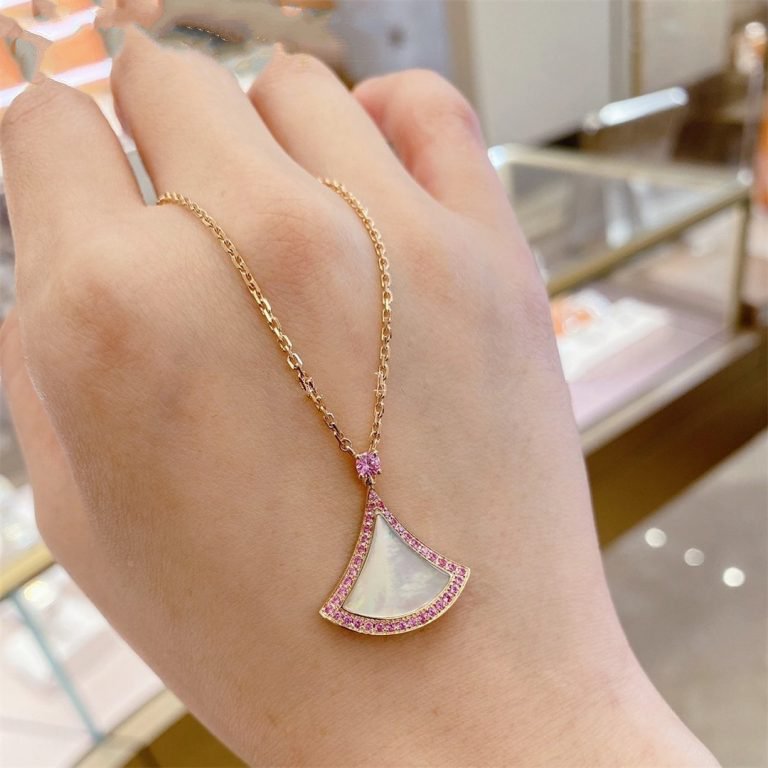 [Love Lucky] TRAUM-HALSKETTE MOP DIAMANT ROSA