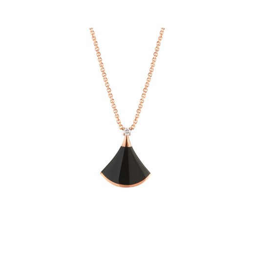 [Love Lucky]DREAM NECKLACE ONYX 1 DIAMOND