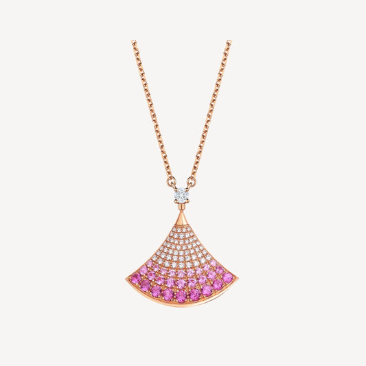 [Love Lucky]DREAM NECKLACE PINK GOLD PINK DIAMOND