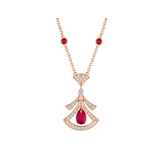 [Love Lucky] TRAUM-HALSKETTE KARNEOL DIAMANT ROTGOLD