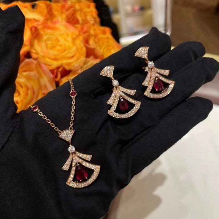 [Love Lucky] TRAUM-HALSKETTE KARNEOL DIAMANT ROTGOLD