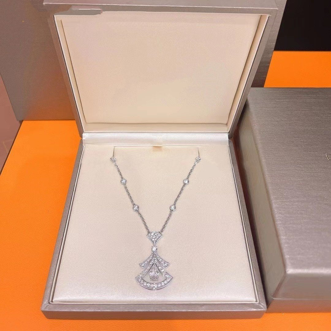 [Love Lucky] TRAUMKETTE WEIßER DIAMANT SILBER