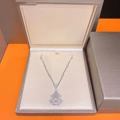 [Love Lucky] TRAUMKETTE WEIßER DIAMANT SILBER