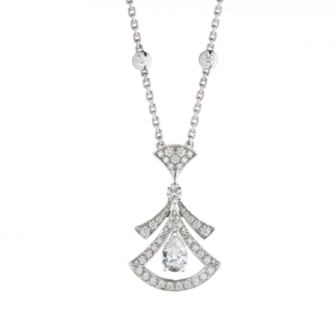[Love Lucky] TRAUMKETTE WEIßER DIAMANT SILBER
