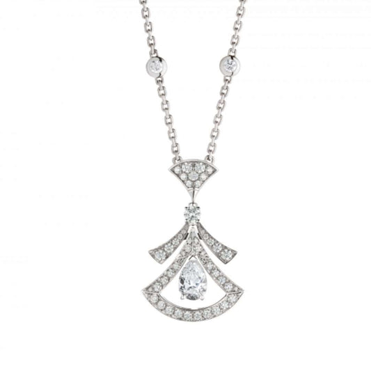 [Love Lucky]DREAM NECKLACE WHITE DIAMOND SILVER