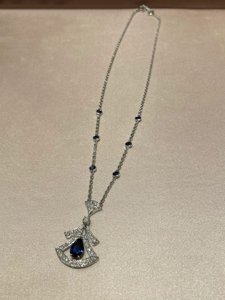 [Love Lucky]DREAM NECKLACE AGATE DIAMOND SILVER