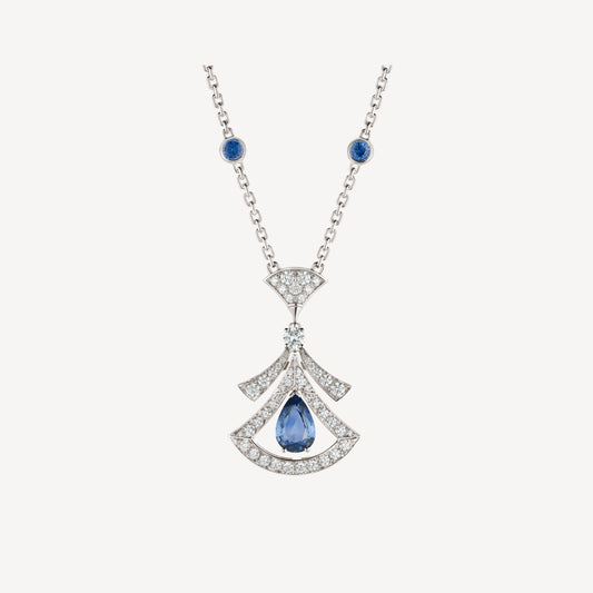 [Love Lucky] TRAUM HALSKETTE ACHAT DIAMANT SILBER