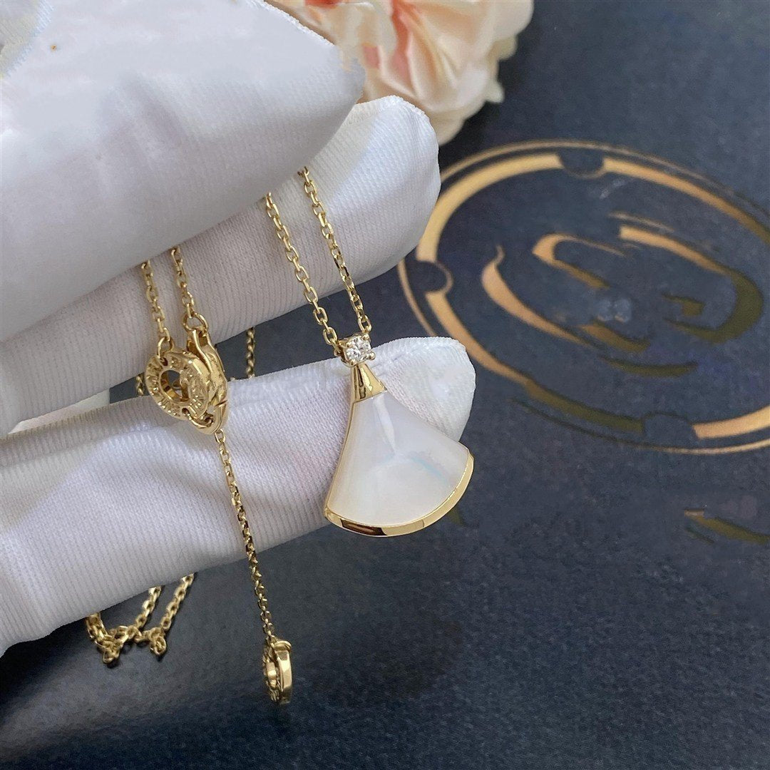 [Love Lucky] DREAM HALSKETTE WEISSES MOP GOLD 1 DIAMANT