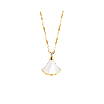 [Love Lucky] DREAM HALSKETTE WEISSES MOP GOLD 1 DIAMANT