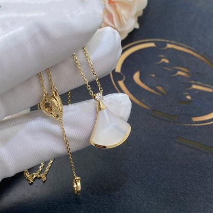 [Love Lucky] DREAM HALSKETTE WEISSES MOP GOLD 1 DIAMANT