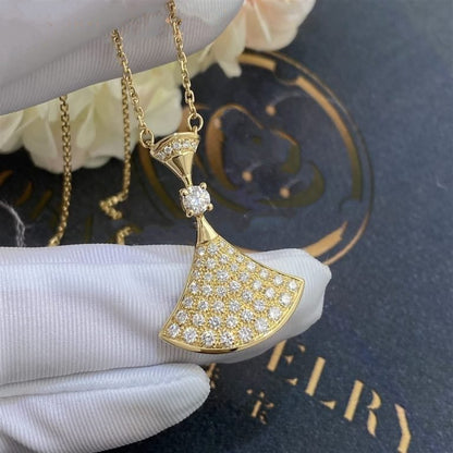 [Love Lucky] DREAM HALSKETTE GOLD VOLLER DIAMANT