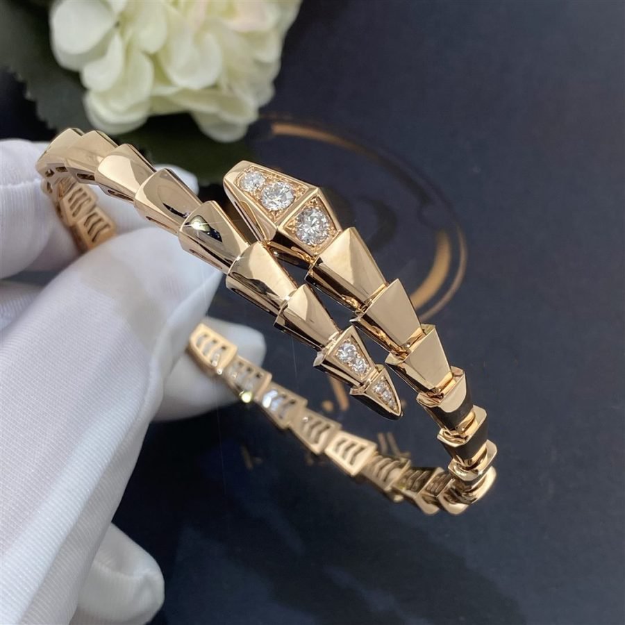 [Love Lucky]SERPENTI BRACELET DIAMONDS PINK GOLD