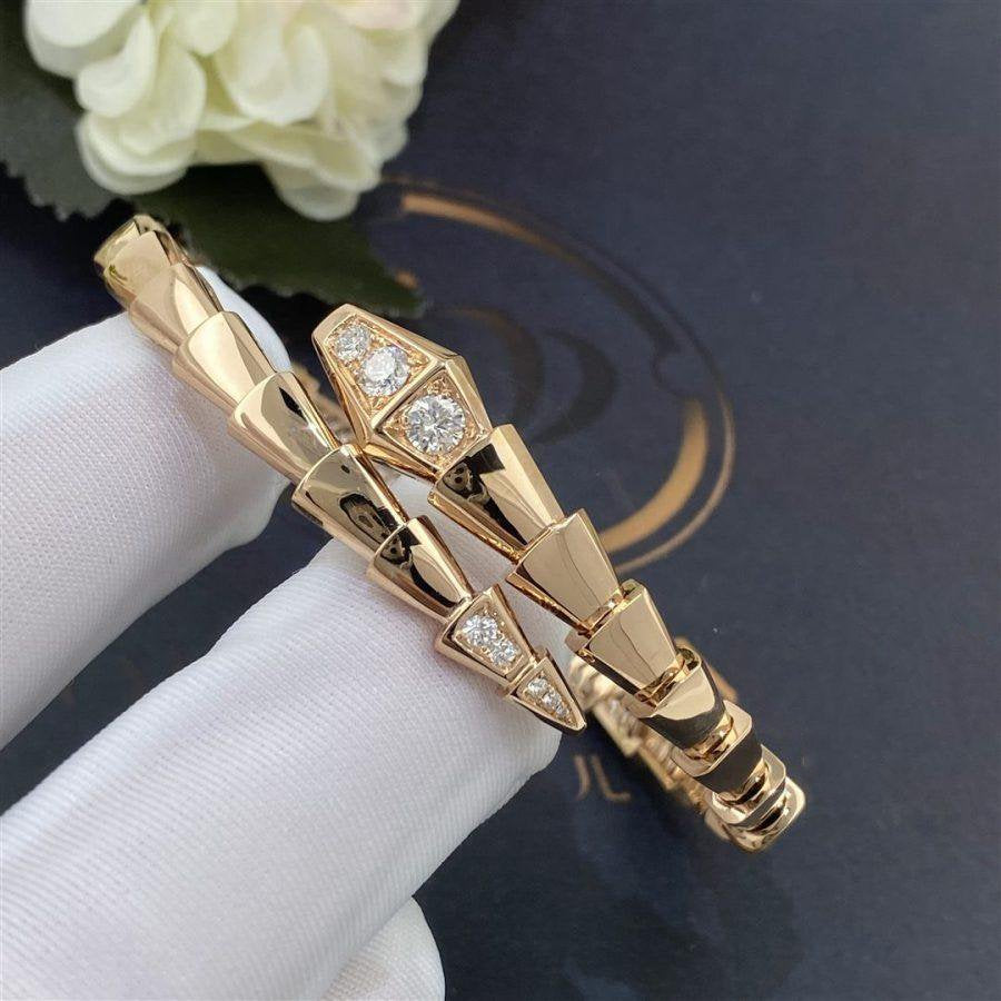 [Love Lucky]SERPENTI BRACELET DIAMONDS PINK GOLD