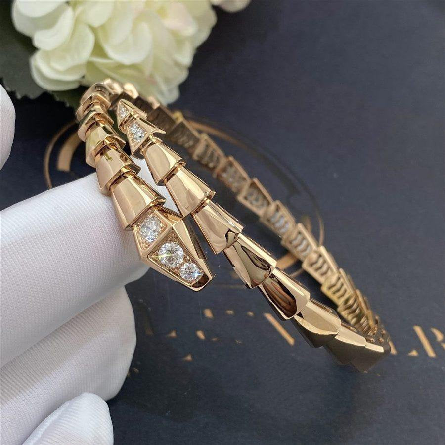 [Love Lucky]SERPENTI BRACELET DIAMONDS PINK GOLD